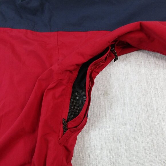 Ariat Jacket Mens Medium Red Windbreaker Lined Detachable Hooded Snap Inside Zip - Picture 11 of 15